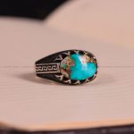 انگشتر فیروزه شجری مردانه کد 3141