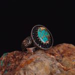 انگشتر فیروزه شجری مردانه کد 3150