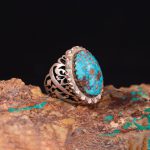 انگشتر فیروزه شجری مردانه کد 3307