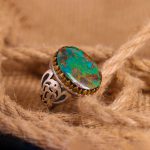 انگشتر فیروزه شجری مردانه کد 3327