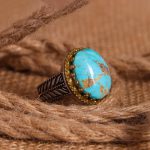 انگشتر فیروزه شجری مردانه کد 3334