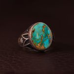 انگشتر فیروزه شجری مردانه کد 3345