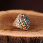 انگشتر فیروزه شجری مردانه کد 3347