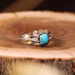 انگشتر فیروزه شجری مردانه کد 3355