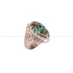 انگشتر فیروزه شجری مردانه کد 3347