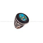 انگشتر فیروزه شجری مردانه کد 3243