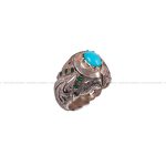 انگشتر فیروزه عجمی مردانه کد 3244