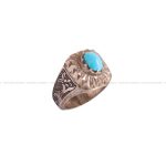 انگشتر فیروزه عجمی مردانه کد 3270