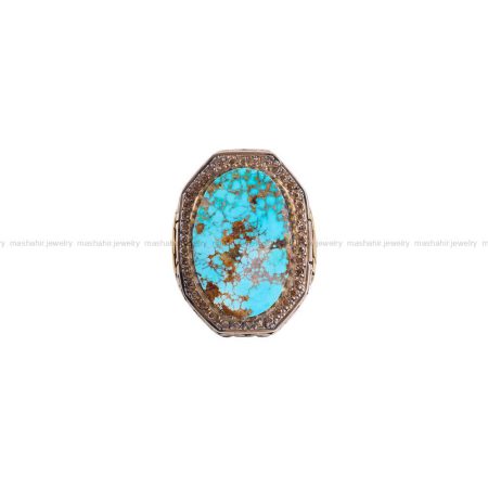 Shajari turquoise ring for men