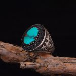 انگشتر فیروزه شجری مردانه کد 3237