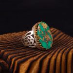 انگشتر فیروزه شجری مردانه کد 3252