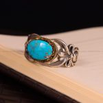 انگشتر فیروزه شجری مردانه کد 3284