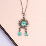 گردنبند فیروزه زنانه کد 3379