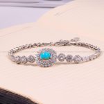 دستبند فیروزه زنانه کد 3381