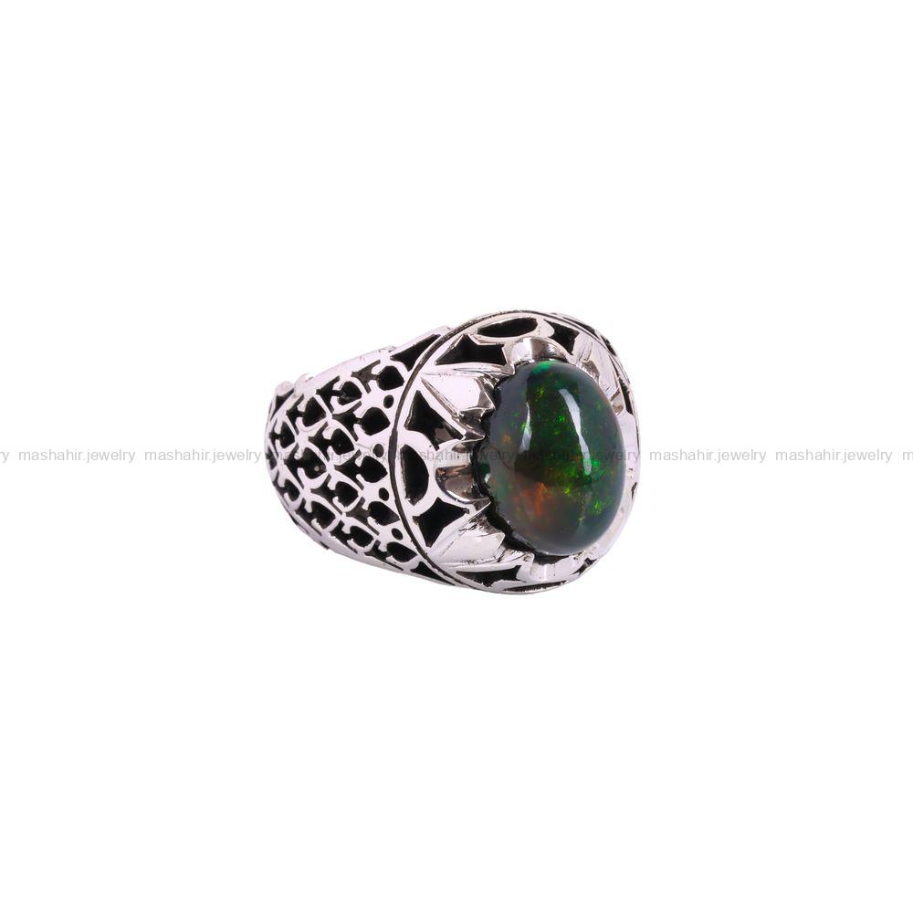 انگشتر اوپال مردانه کد 3424