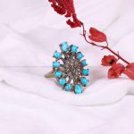 انگشتر فیروزه شجری زنانه کد 3400