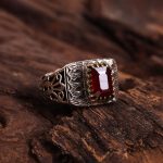 انگشتر یاقوت سرخ مردانه کد 3434