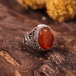 انگشتر عقیق یمن مردانه کد 3442