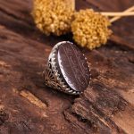 انگشتر حدید مردانه کد 3443