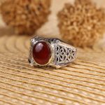 انگشتر عقیق مردانه کد 3409