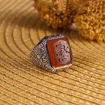 انگشتر عقیق یمن مردانه کد 3414