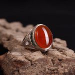 انگشتر عقیق یمن مردانه کد 3428