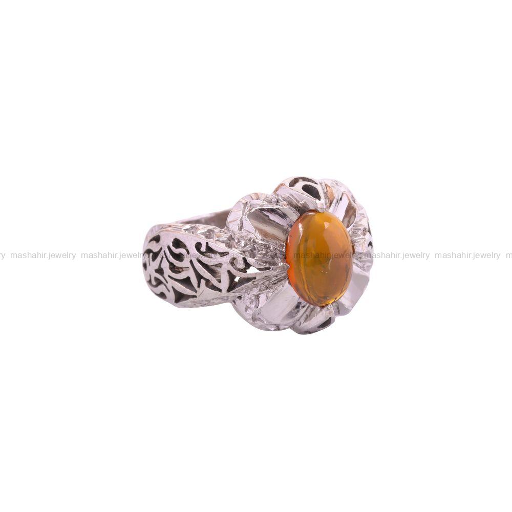 انگشتر اوپال مردانه کد 3553