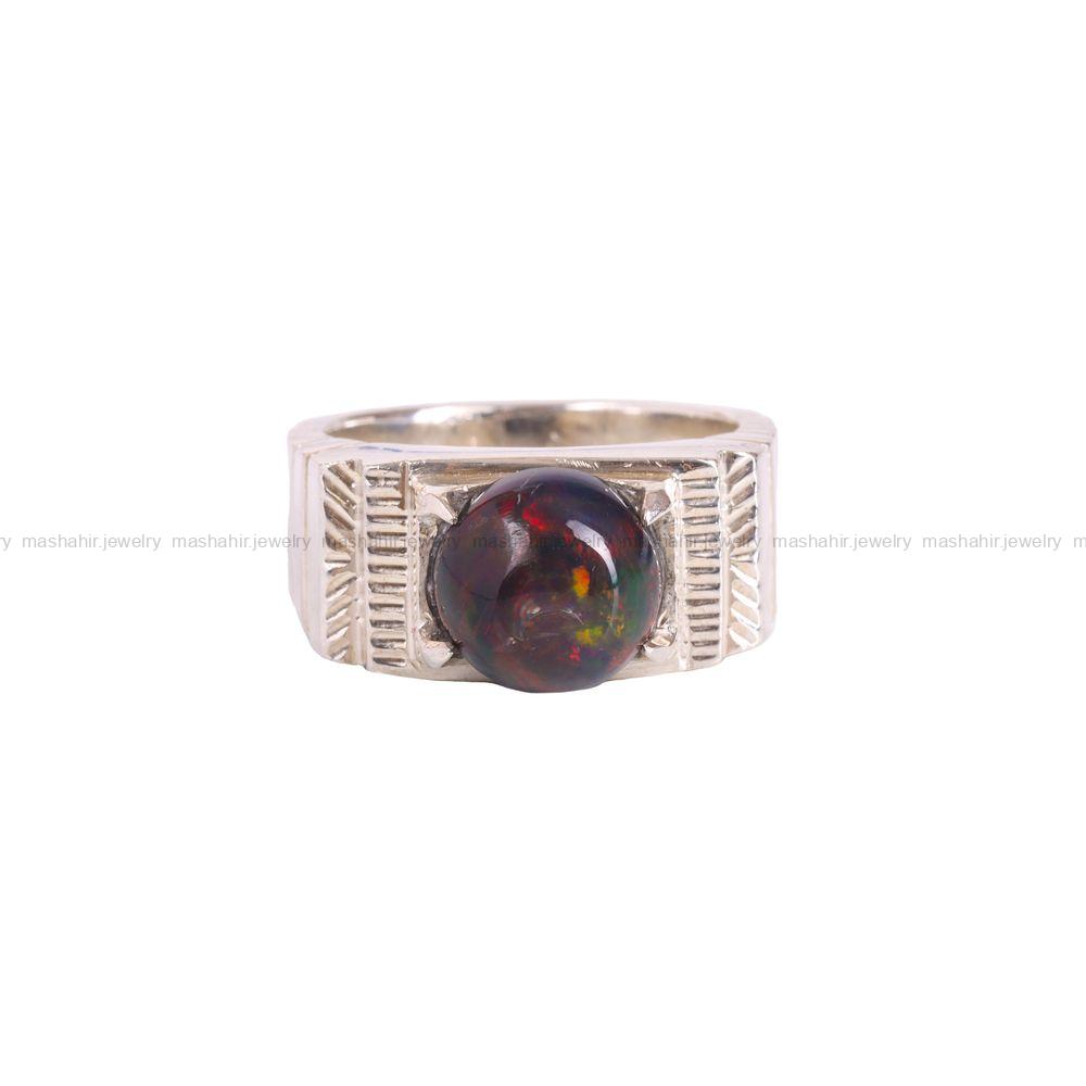 انگشتر اوپال مردانه کد 3572