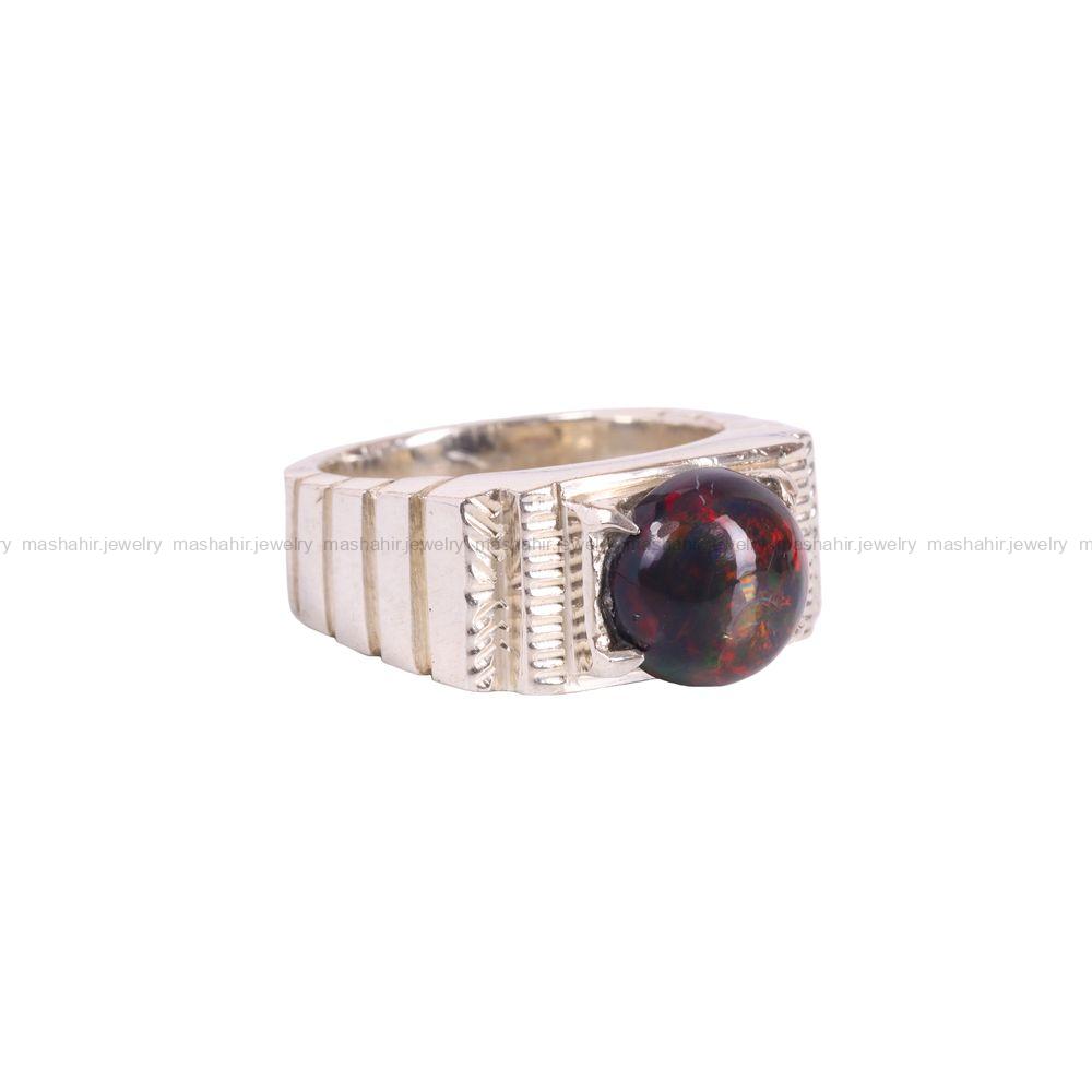 انگشتر اوپال مردانه کد 3572