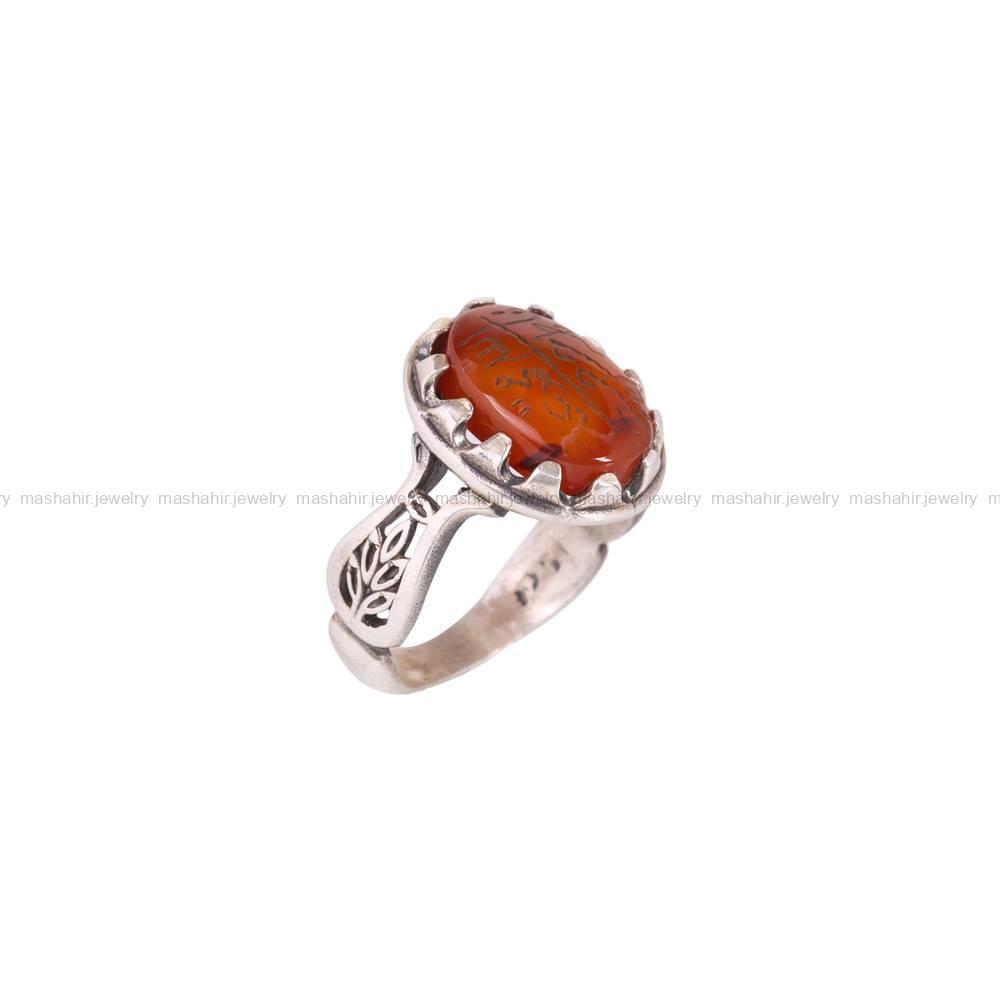 انگشتر عقیق یمن مردانه کد 5492