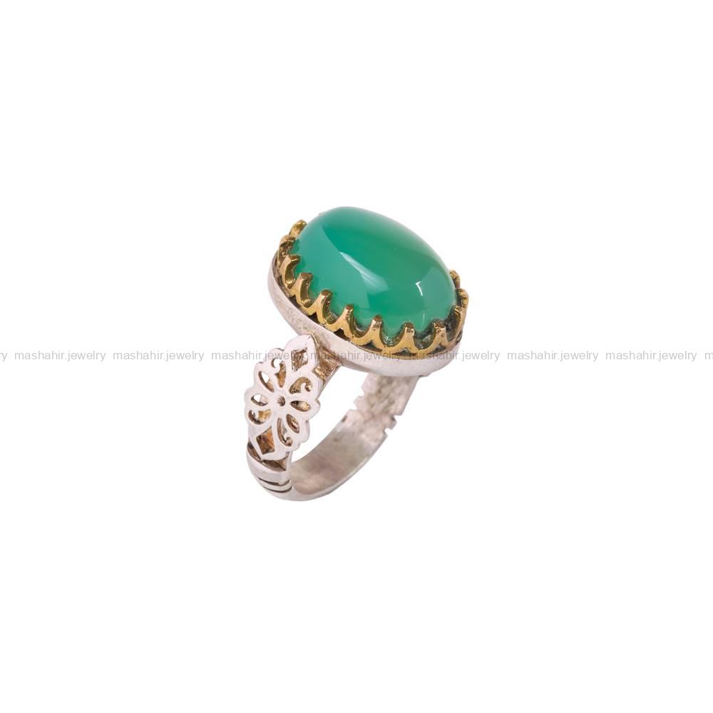 انگشتر عقیق سوسنی مردانه کد 5497