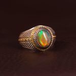 انگشتر اوپال مردانه کد 3554