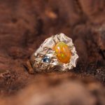 انگشتر اوپال مردانه کد 3559