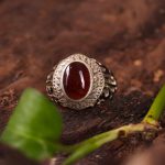 انگشتر عقیق یمن مردانه کد 3573