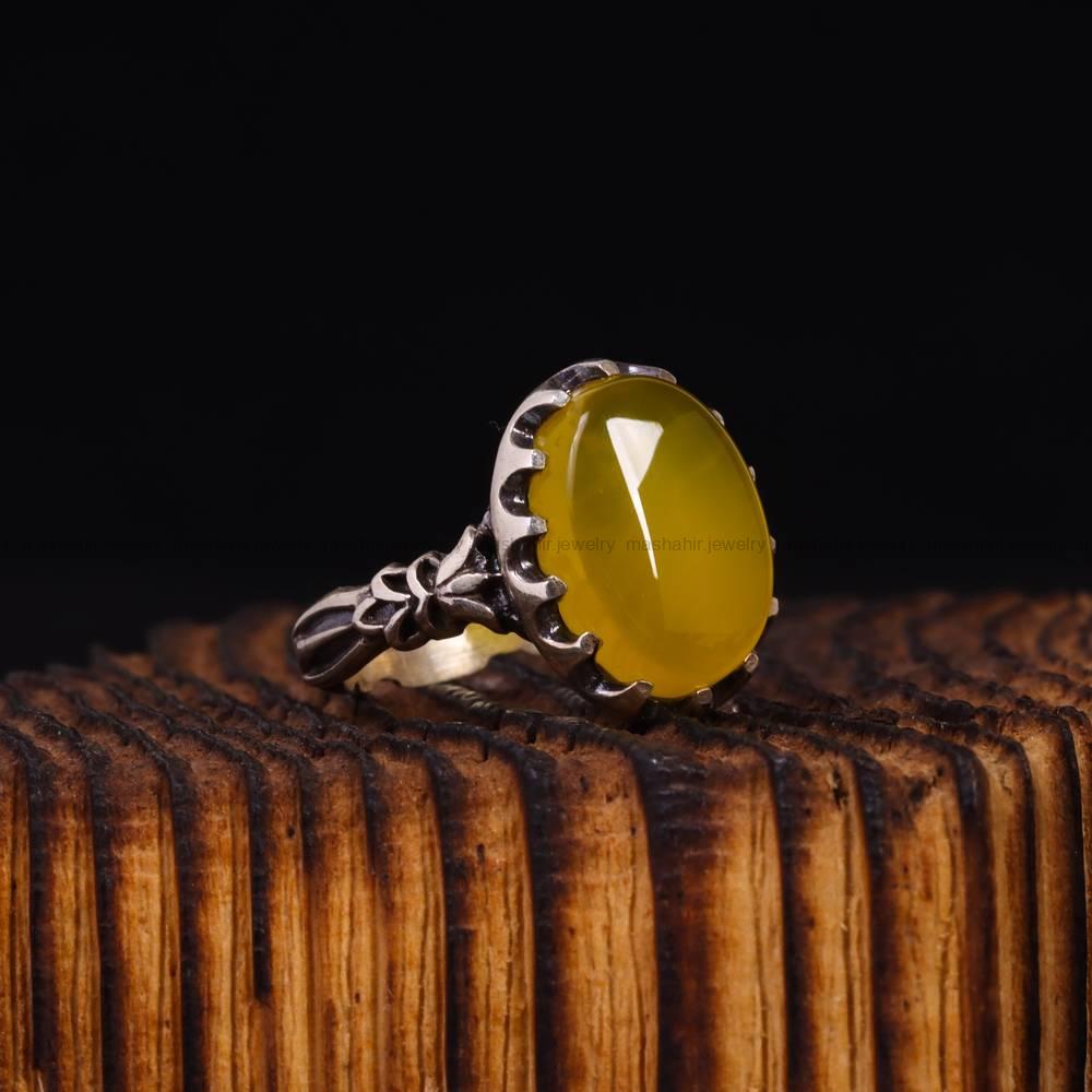 انگشتر شرف الشمس مردانه کد 5500