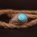 انگشتر فیروزه شجری مردانه کد 3491