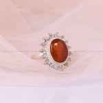 انگشتر عقیق یمن زنانه کد 5586