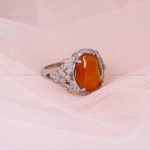 انگشتر عقیق یمن زنانه کد 5589