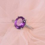 انگشتر آمیتیست زنانه کد 5591