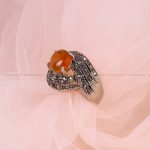 انگشتر عقیق یمن زنانه کد 5592