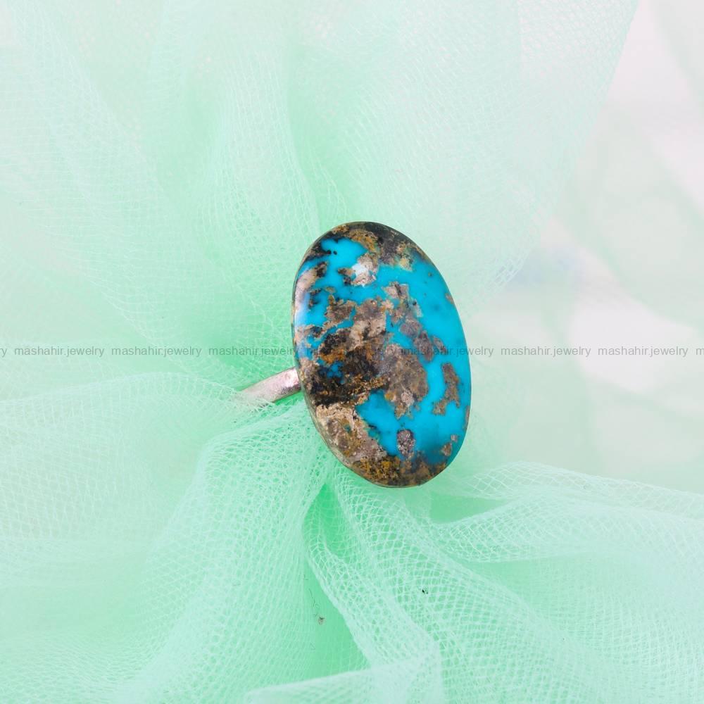 انگشتر فیروزه شجری زنانه کد 5601
