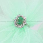 انگشتر زمرد زنانه کد 5607