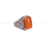 انگشتر عقیق یمن مردانه کد 3599