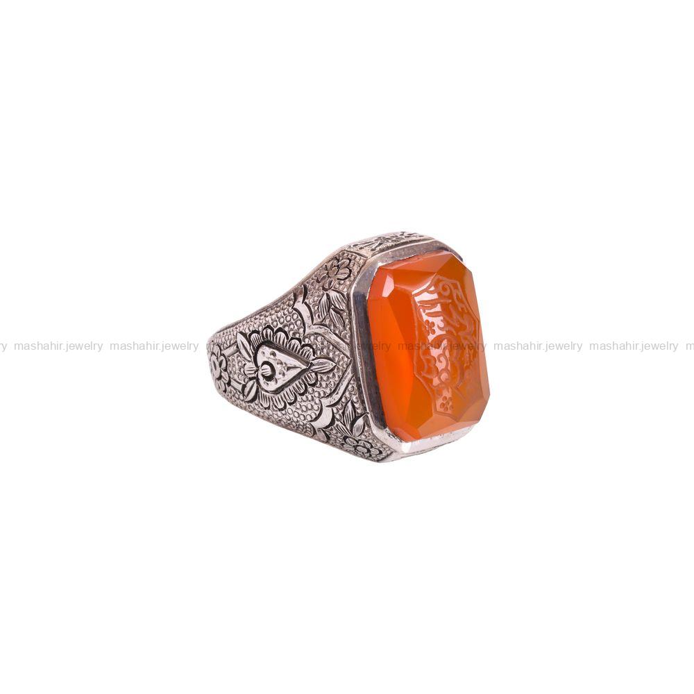 انگشتر عقیق یمن مردانه کد 3599
