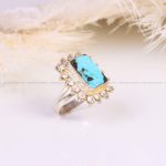 انگشتر فیروزه شجری زنانه کد 5632