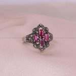 انگشتر یاقوت سرخ زنانه کد 5641