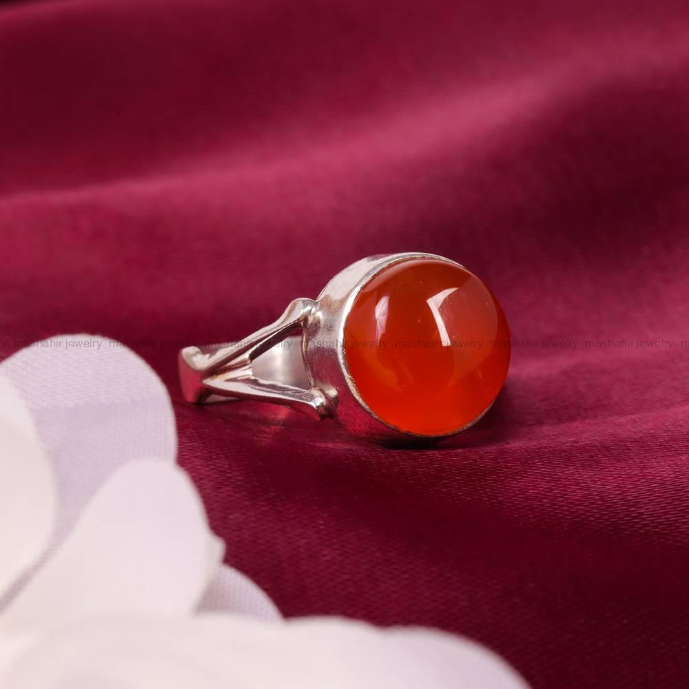 انگشتر عقیق یمن زنانه کد 5653