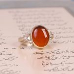 انگشتر عقیق یمن زنانه کد 5655