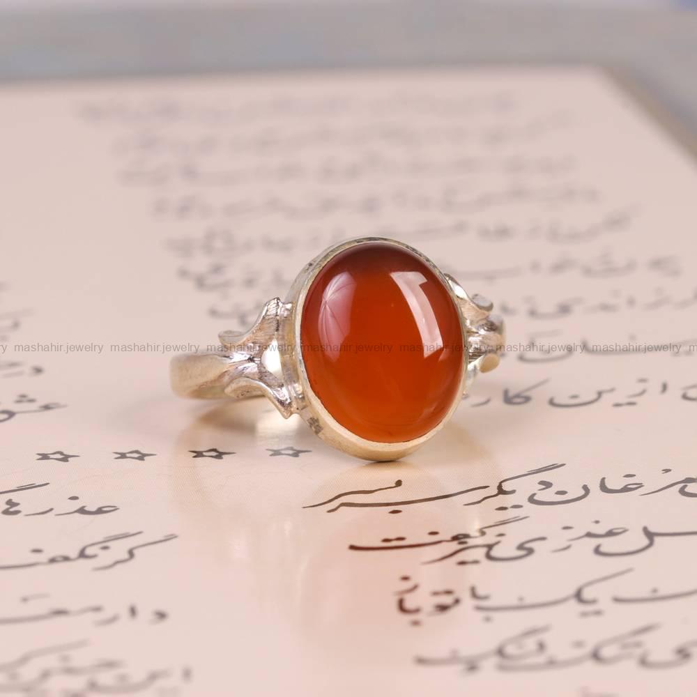 انگشتر عقیق یمن زنانه کد 5655