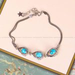 دستبند فیروزه زنانه کد 5667